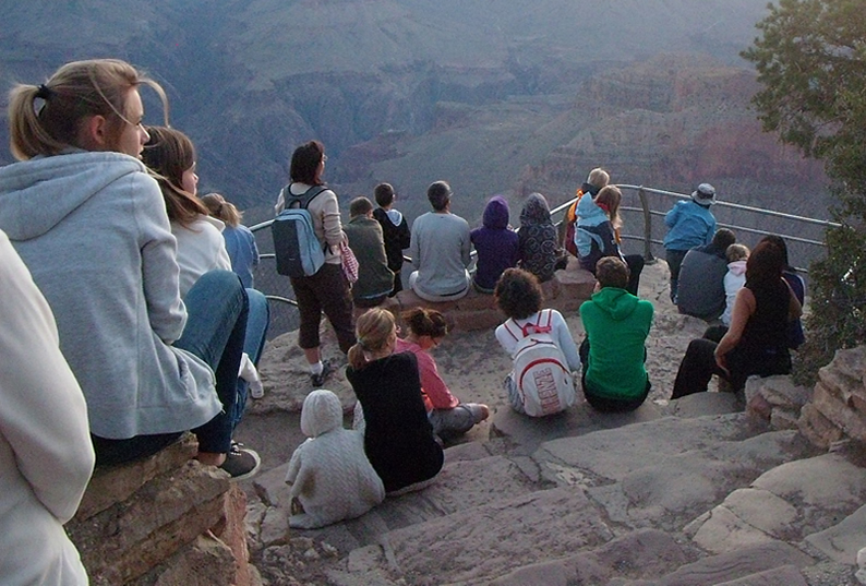 Le Lever De Soleil Sur Le Grand Canyon Instant Magique