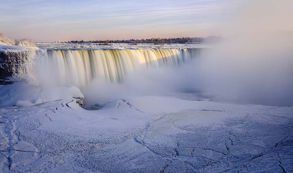 chute niagara en hiver la