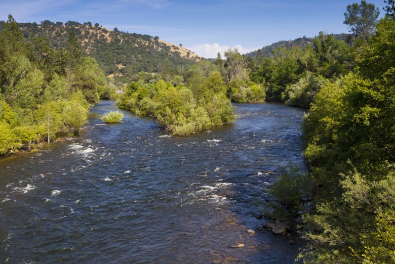 Ruee vers l'or en Californie : american river