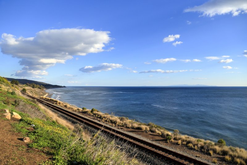 californie bus et train aux Etats-Unis