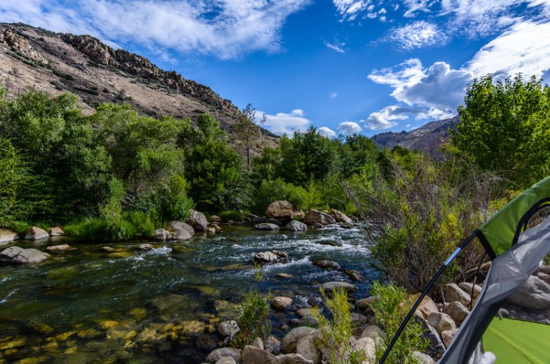 camping sur la kern river