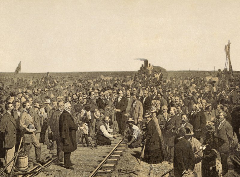 ouverture du first transcontinental railroad